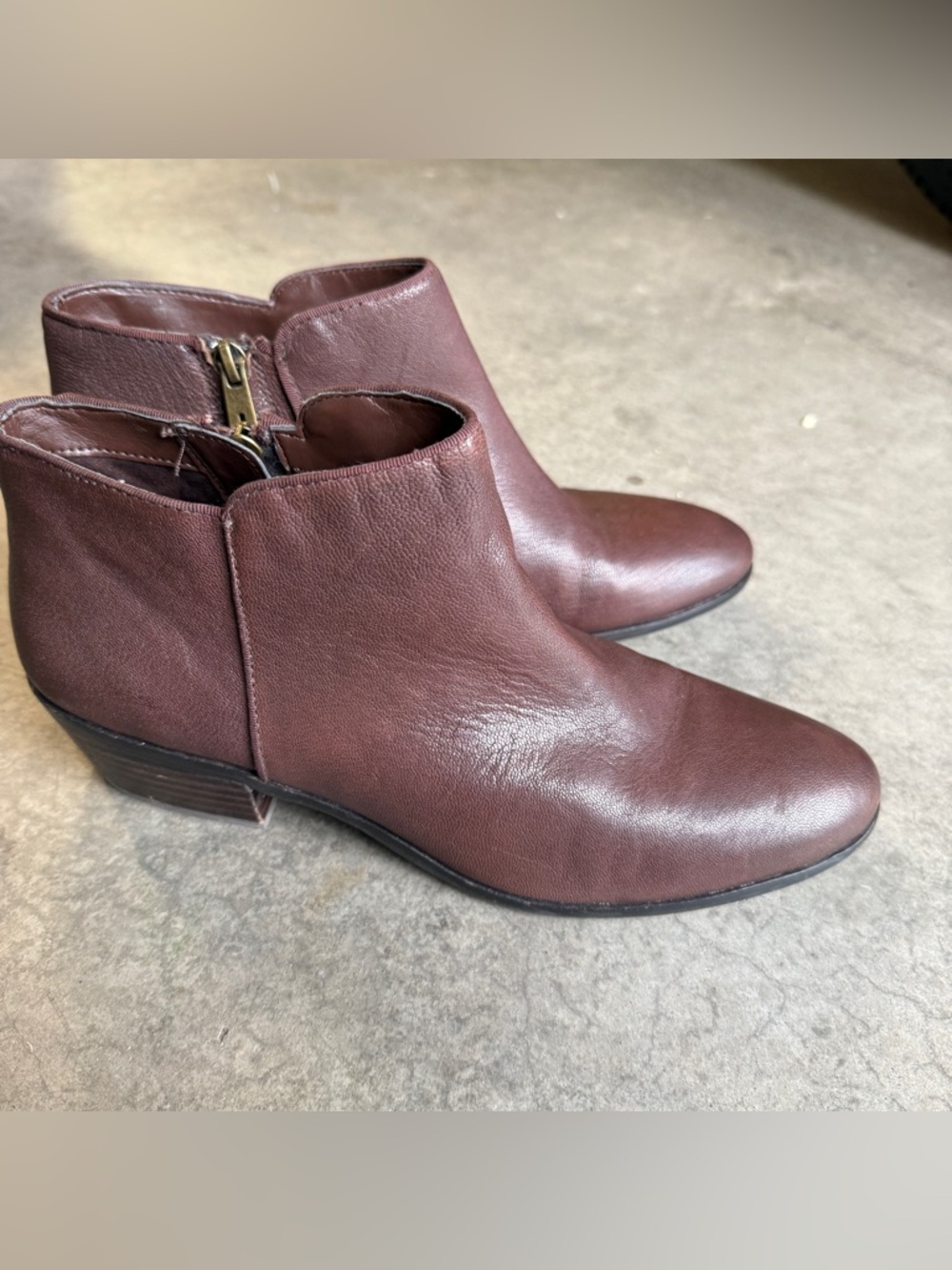 Sam Edelman | Women's Size 10 | Brown Leather Ankle Booties